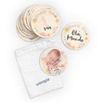 Rodelas de madeira - meses