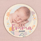 Rodelas de madeira - meses