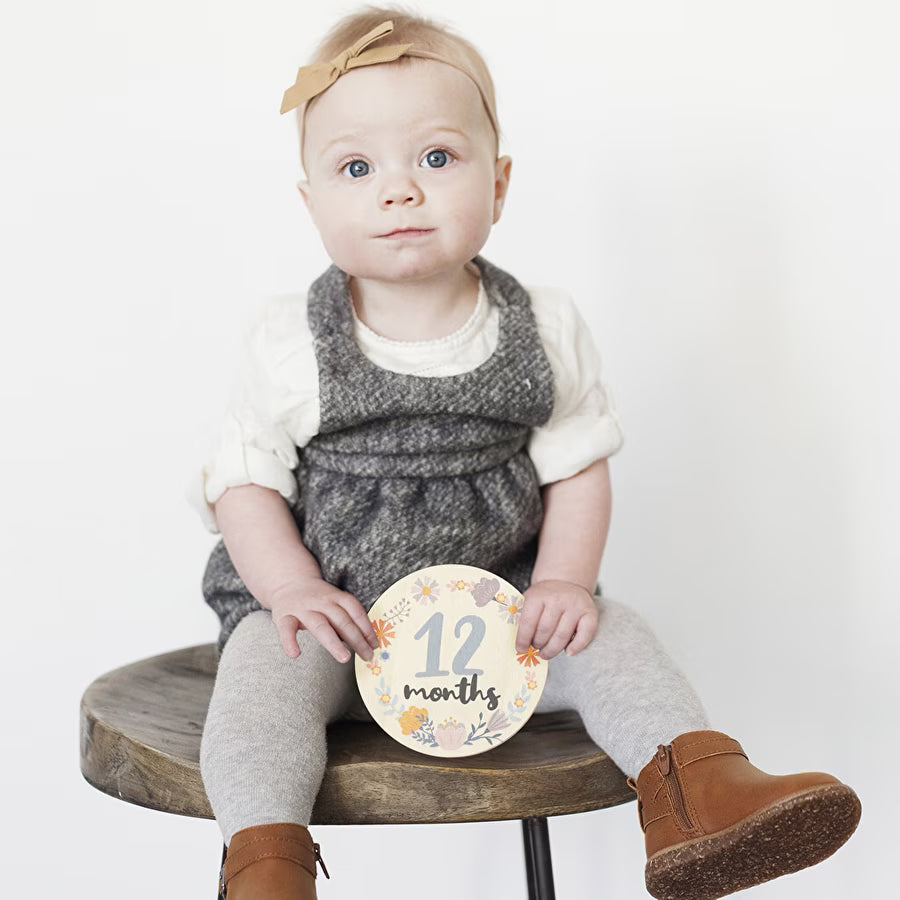 Rodelas de madeira - meses